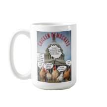 Kip Democraten bij Capitol Building Funny Cartoon