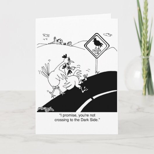 Kip die aan de Overkant kruisen niet Kaart (Voorkant)