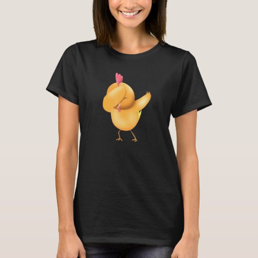 Kip die Dab Cute Kuiken T-shirt (Voorkant)