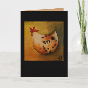 Kip die linkerkaart onder ogen zien kaart