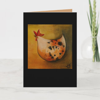 Kip die linkerkaart onder ogen zien kaart