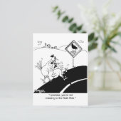 Kip die niet naar de verre kant kruist briefkaart (Staand voorkant)