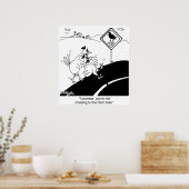 Kip die niet naar de verre kant kruist poster (Keuken)