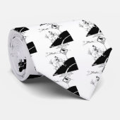 Kip die niet naar de verre kant kruist stropdas (Opgerold)