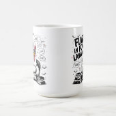 Kip die spreekt vloeiend in vogeltaal koffiemok (Center)