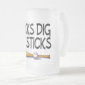 Kip dig Big Sticks (honkbal) Matglas Bierpul (Voorkant rechts)