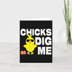 Kip dig me Mannen boys Funny Easter Hunting Kaart