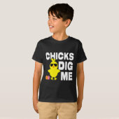 Kip dig me Mannen boys Funny Easter Hunting T-shirt (Voorkant volledig)