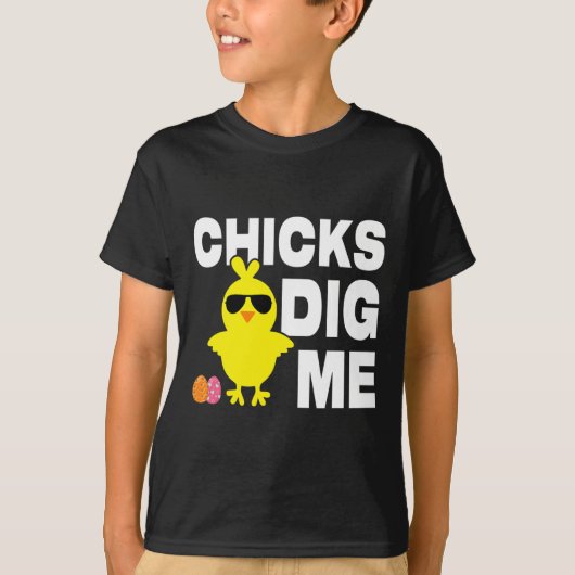 Kip dig me Mannen boys Funny Easter Hunting T-shirt (Voorkant)