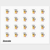 Kip dig me Pasen Ronde Sticker (Vel)