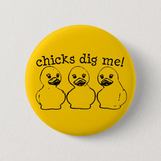 Kip dig me! ronde button 5,7 cm