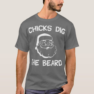 Kip dig the Beard, Santas Big Beard Kerstmis T-shirt