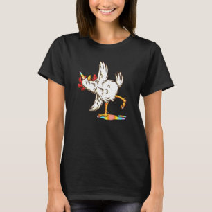 Kip Eenhoorn Yoga Houding Hen T-shirt
