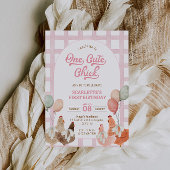 Kip eerste verjaardag uitnodiging