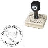 Kip-eieren met eenvoudige hand getrokken, speciaal rubberstempel (Gestempeld)