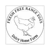 Kip-eieren met eenvoudige hand getrokken, speciaal rubberstempel (Afrduk)