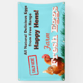Kip-eieren uit vrije uitloop verkocht in Banner (Verticaal)