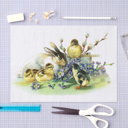 Kip en Bunny Tissuepapier (Craft)