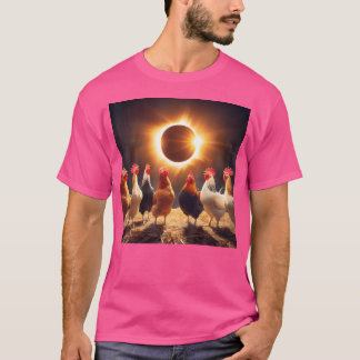Kip en de totale zonsverduistering 8.04.24 20 t-shirt