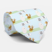 Kip en ei een geweldig debat stropdas (Opgerold)