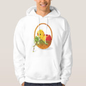 Kip en eieren in mand Mannen hoodie (Voorkant)