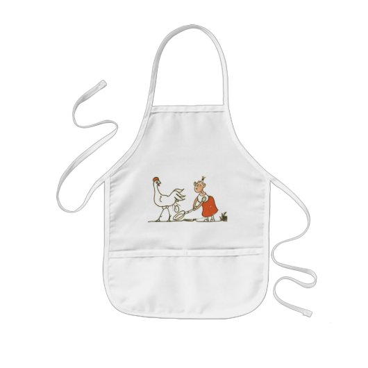 Kip en eieren kinder schort (Voorkant)