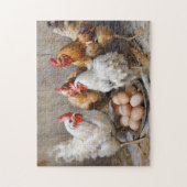 Kip en eieren legpuzzel (Verticaal)