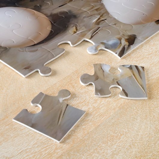 Kip en eieren legpuzzel (Zijkant)