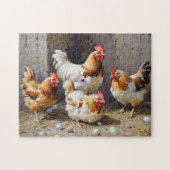 Kip en eieren legpuzzel (Horizontaal)