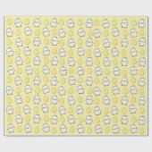 Kip- en eierwrapppapier cadeaupapier (Vlak)