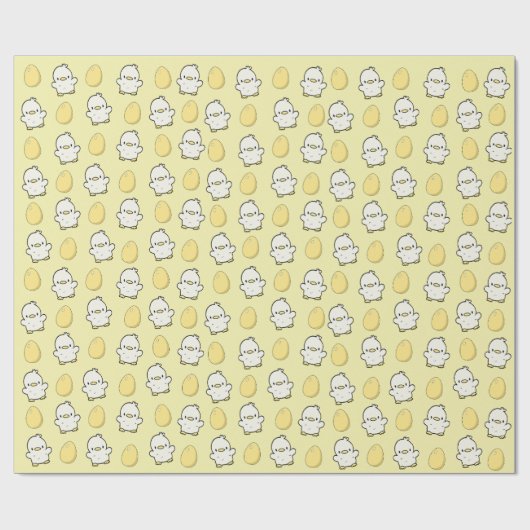 Kip- en eierwrapppapier cadeaupapier (Vlak)