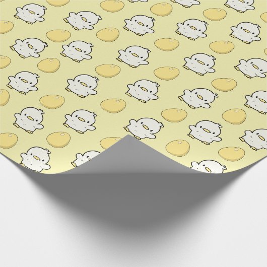 Kip- en eierwrapppapier cadeaupapier (Hoek)