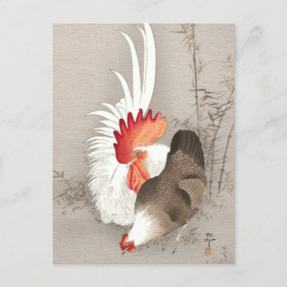 Kip en Haan door Ohara Koson Briefkaart
