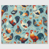 Kip en Haan Ontwerp Cadeaupapier (Vlak)