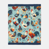 Kip en Haan Ontwerp Fleece Deken (Voorkant)