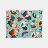 Kip en Haan Ontwerp Fleece Deken (Voorkant (Horizontaal))