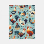 Kip en Haan Ontwerp Fleece Deken (Voorkant)