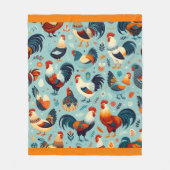 Kip en Haan Ontwerp Fleece Deken (Voorkant)