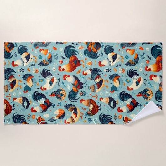 Kip en Haan Ontwerp Strandlaken (Voorkant)