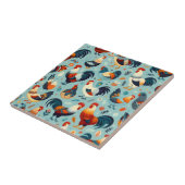 Kip en Haan Ontwerp Tegeltje (Zijkant)