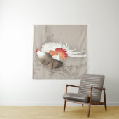 Kip en haan van Ohara Koson Wandkleed (In Situ (horizontaal))