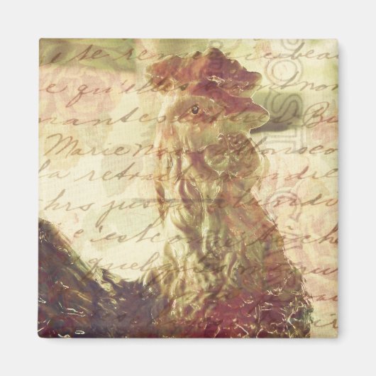  kip en handschrift magneet (Voorkant)