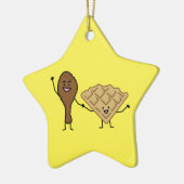 Kip en het Amerikaanse & Zuidelijke Koken van Keramisch Ornament (Links)