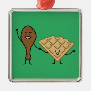 Kip en het Amerikaanse & Zuidelijke Koken van Metalen Ornament