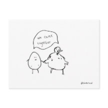 kip en het briefkaart van eieren