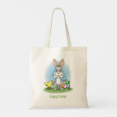 Kip en het paashaas tote bag (Achterkant)