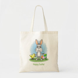 Kip en het paashaas tote bag