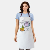 Kip en kat schort (Gedragen)