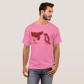 Kip- en kattestraten t-shirt (Voorkant volledig)