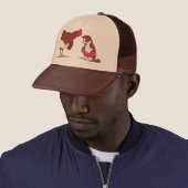 Kip- en kattestraten trucker pet (In situ)